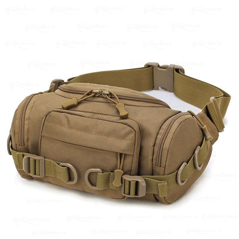 Cyflymder Military Waist Bag Tactical Fanny Pack Adjustable Strap Waterproof Sport Bag Mobile Phone Wallet Bags for Cycling Camping Hiking