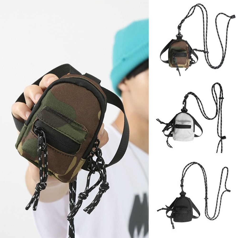 Cyflymder New Mini Pendant Bag Key Headset Card Storage Bag Men Travel Backpack Small Chest Bag Travel Handbag Wallet For Women