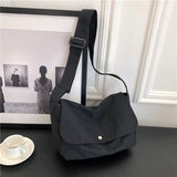 Realaiot Fashion Women Shoulder Messenger Bag Solid Simple Canvas Spring Shopping Bag Female Tote Crossbody Bag For Women Ladies Handbag