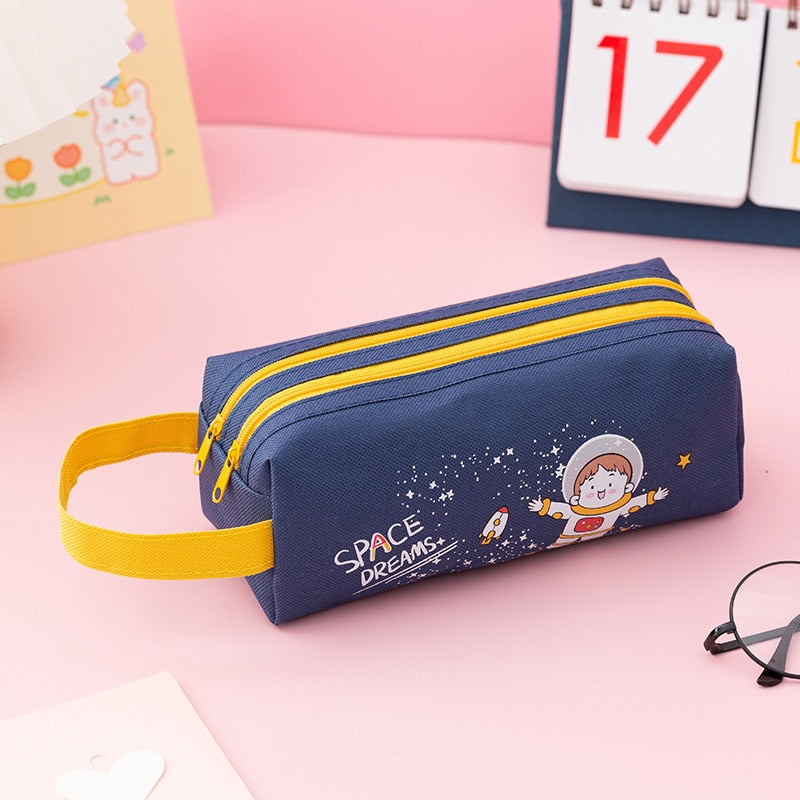 Cyflymder Pencil Case Kawaii Korean Stationery Pencil Pouch Large Capacity Pencil Bag Astuccio Estojo Escolar Trousse Scolaire Pencilcase