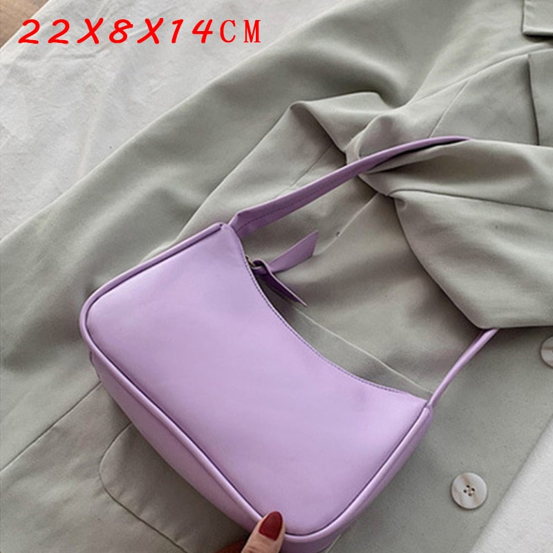 Cyflymder New Leather Totes Bags Women Casual Wild Ladies Hobos Handbags Large Capacity Shoulder Girls Simple Female Messenger Bag