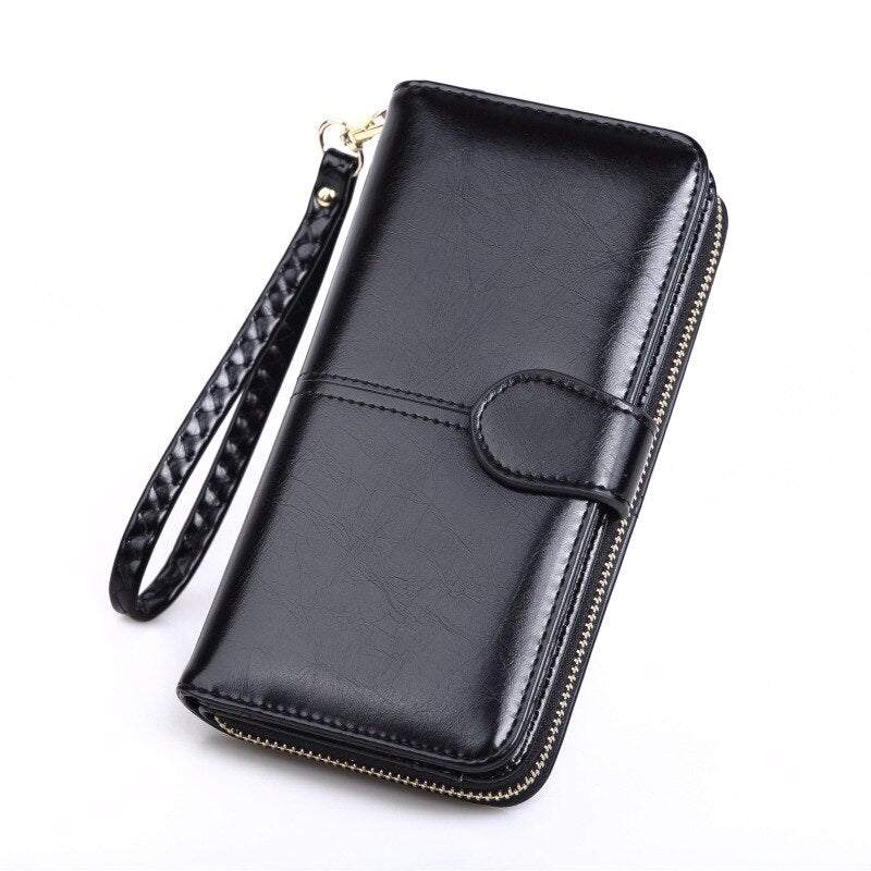 Realaiot Women Wallets Small Luxury Brand Leather Purse Women Ladies Card Bag For Women Clutch Women Female Purse Money Clip Wallet