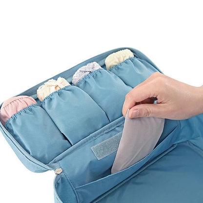 Realaiot Travel Bra Bag Underwear Organizer Bag Women Bedroom Underwear Packaging Cube Pouch Bra And Panty Storage High Quality Wash Case