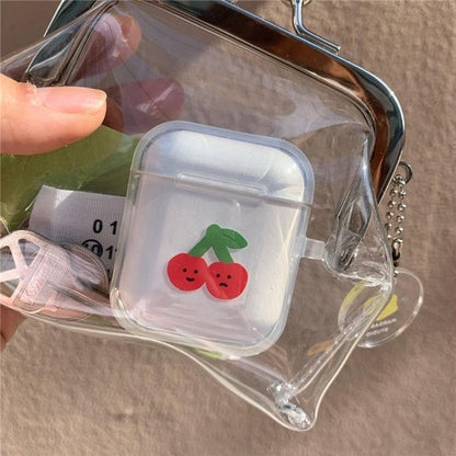 Realaiot Ins Transparent Simple Iron Mouth Clip Bag Small Things Storage Bag Coin Purse Multifunctional Lipstick Bags Portable Coin Bags