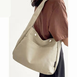 Cyflymder New Fashion Women Canvas Shoulder Bag Cotton Cloth Female Student Messenger Bag Large Capacity Shopping Tote Bag Handbag