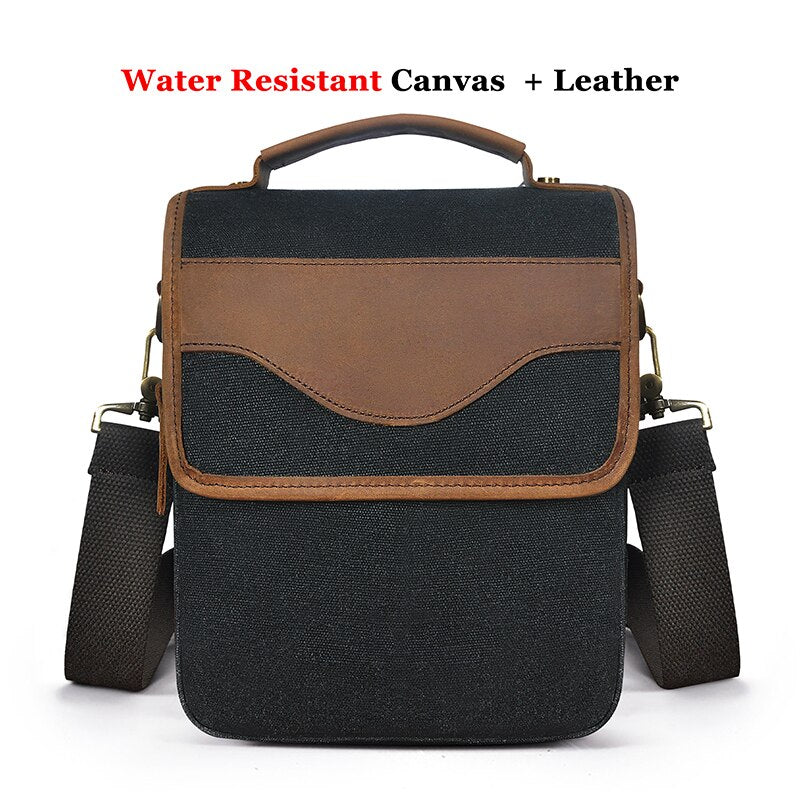 Cyflymder Quality Leather Male Casual Design Shoulder Messenger bag Cowhide Fashion Cross-body Bag 8" Tablet Tote Mochila Satchel