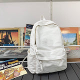Cyflymder New Korean Large Capacity Canvas Backpacks Women Kawaii Students Preppy Bag for Teenage Girls Boy School Travel Backpack Bookbag