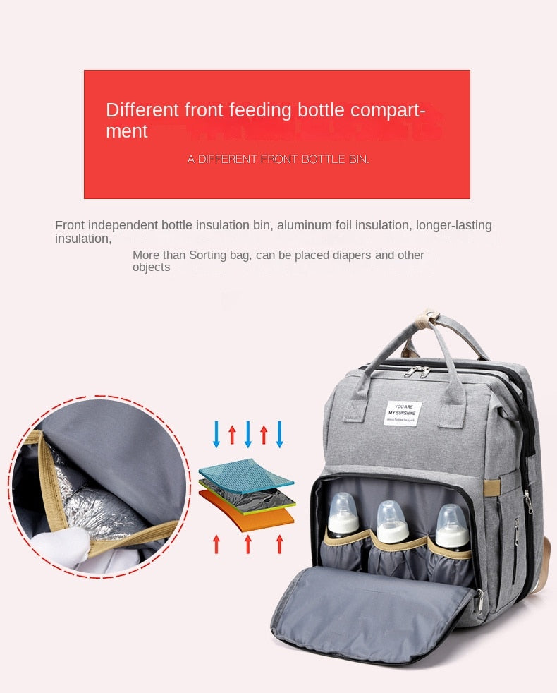 Realaiot Diaper Bag Backpack, Multifunction Travel Back Pack Maternity Baby Changing Bags, Large Capacity, Waterproof &amp; Portable