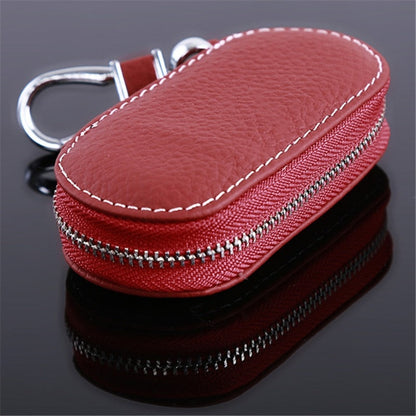 Cyflymder Leather Keychain Men Women Key Holder Organizer Pouch PU Case Split Car Key Wallet Housekeeper Key Case Mini Card Bag