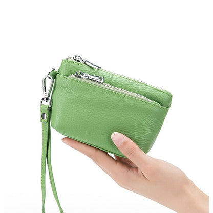 Cyflymder New Women Genuine Leather Wallets Female Small RFID Purses Large Capacity Cute Wallet Soft Cowhide Money Bag Coin Card Holders