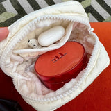 Realaiot Small Earphone Lipsticks Storage Organizer Pouch Case Mini Zipper Women's Makeup Cosmetic Bag Coin Purse Wallet Teacher Gifts