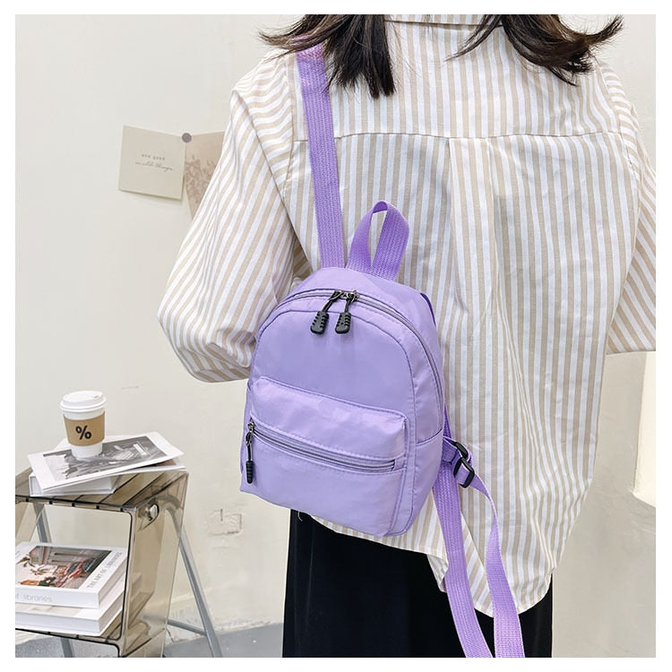 Cyflymder Mini Backpack Women Small Travel Bagpack Ladies Korea Style Female Student School Bag for Teenager Girls Back Pack for Woman