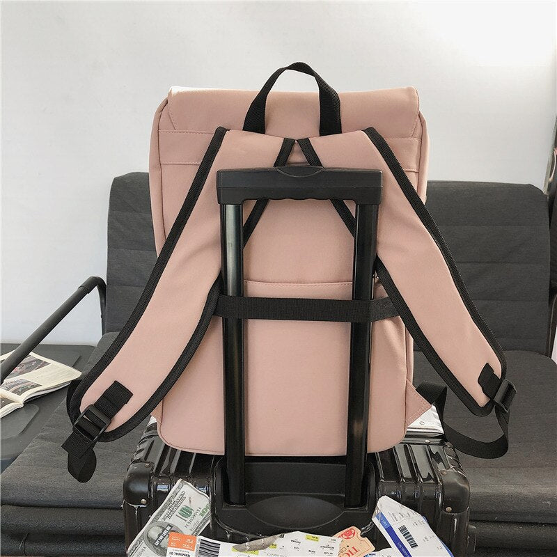 Realaiot Casual Women Backpack Waterproof Nylon Female Shoulder Bag Large Capacity Travel Bag Ladies Casual Mochila Bagpack Big Schoolbag