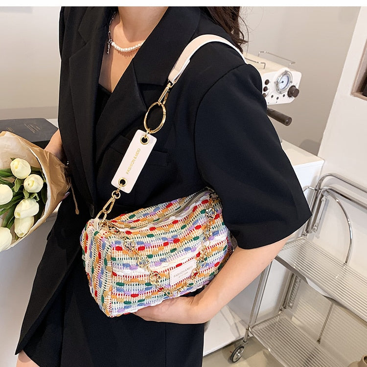 Realaiot Bag Shoulder Bag Knitted Crossbody Sweet High Quality Bag  Purses And Handbags Handbags  Bag  Handbag