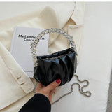 Cyflymder Mini Shoulder Bags For Women Chain Design Luxury Hand Bag With Diamond Hand Female Evening Bags And Purses Sac A Main Femme