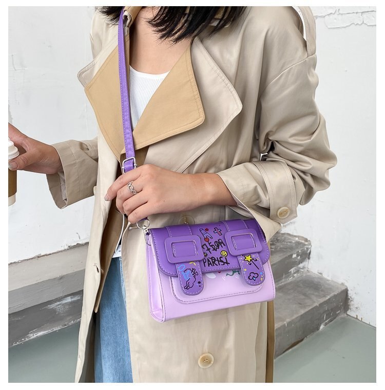 Cyflymder New Fashion Women Bag Cute Crossbody Bag for Girl  Shoulder Bag Letter Messenger bag Harajuku Japanese Lolita Handbag