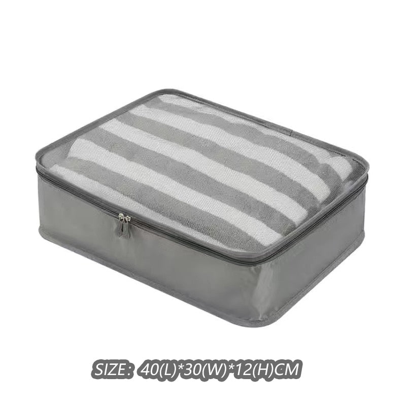 Realaiot Travel Organizer Storage Bags Suitcase Packing Set Storage Cases Portable Luggage Organizer Clothe Shoe Pouch