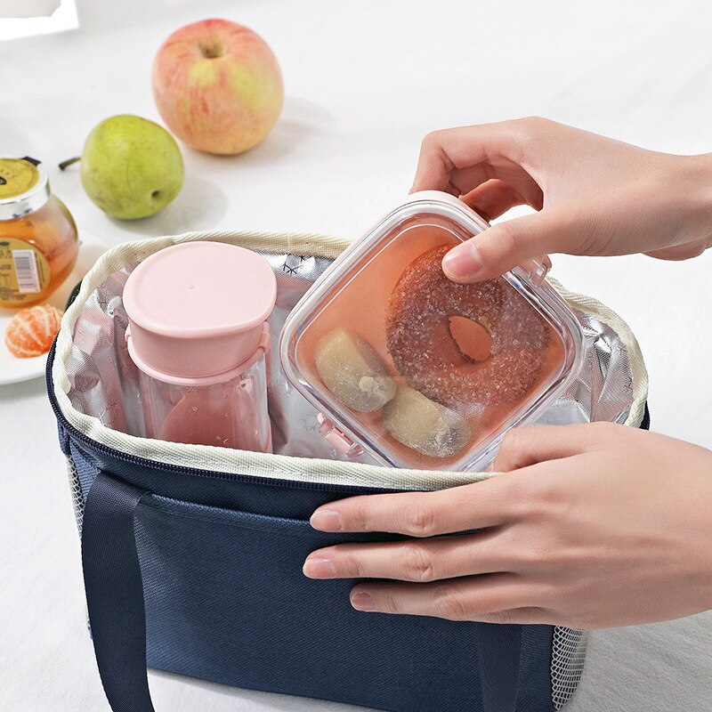 Realaiot Insulated Cooler Bag Portable Thermal Picnic Lunch Storage Box Camping Food Container Ice Pack Insulated Thermo Refrigerator