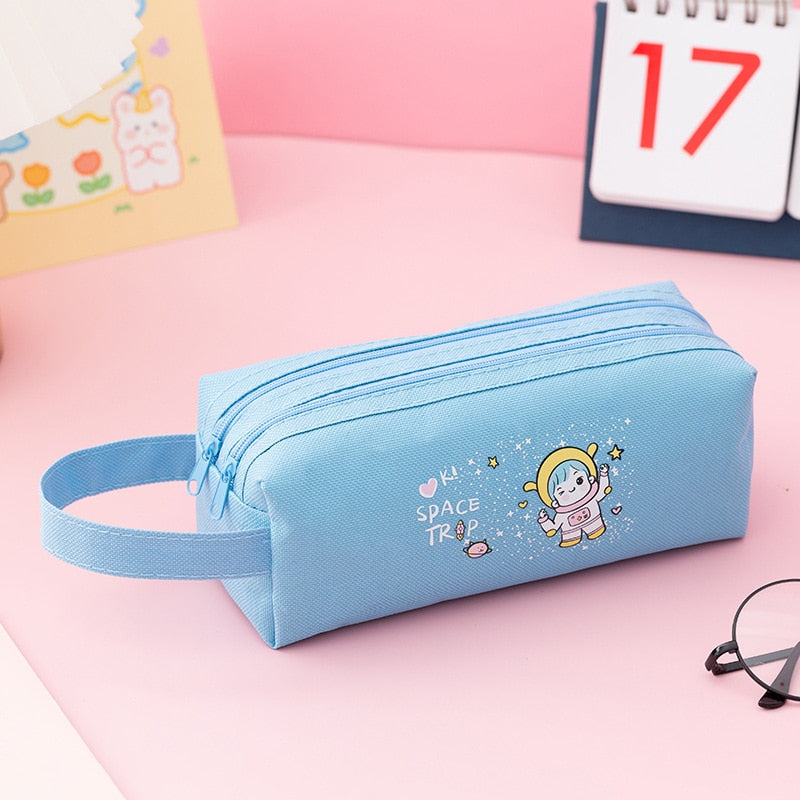 Cyflymder Pencil Case Kawaii Korean Stationery Pencil Pouch Large Capacity Pencil Bag Astuccio Estojo Escolar Trousse Scolaire Pencilcase