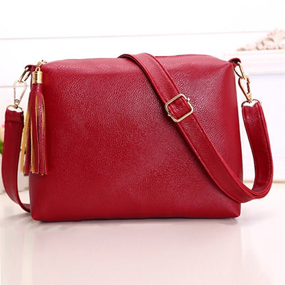 Realaiot Designer Women Crossbody Bag Soft Pu Leather Shoulder Bag Good Quality Messenger Bag Small Size Purse Ladies Handbags