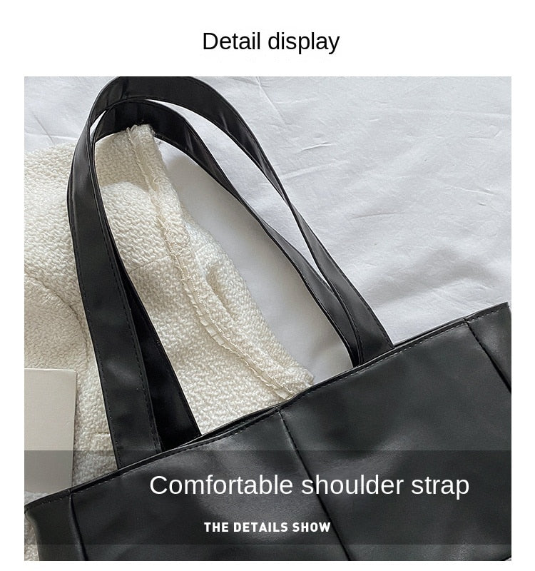Cyflymder Portable Women Cotton Padded Nylon Large Capacity Travel Handbag Fashion Autumn Winter Solid Color Lattice Top-handle Bags