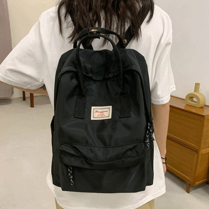 Realaiot Fashion New Women Backpacks Nylon Waterproof Schoolbag Laptop Bagpack Junior High School College University Bookbags For Girls