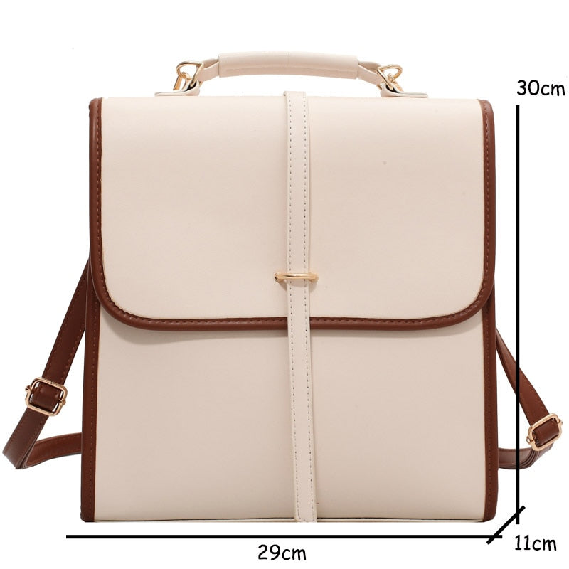 Realaiot Fashion Backpack High Quality Leather New Designer Backpacks for Teenage Girls Female School Shoulder Bag Women Backpack Purse