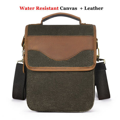 Cyflymder Quality Leather Male Casual Design Shoulder Messenger bag Cowhide Fashion Cross-body Bag 8" Tablet Tote Mochila Satchel