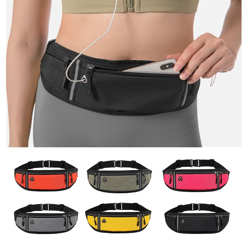 Cyflymder Professional Running Waist Bag Sports Belt Pouch Mobile Phone Case Men Women Hidden Pouch Gym SportsBags Running Belt Waist Pack