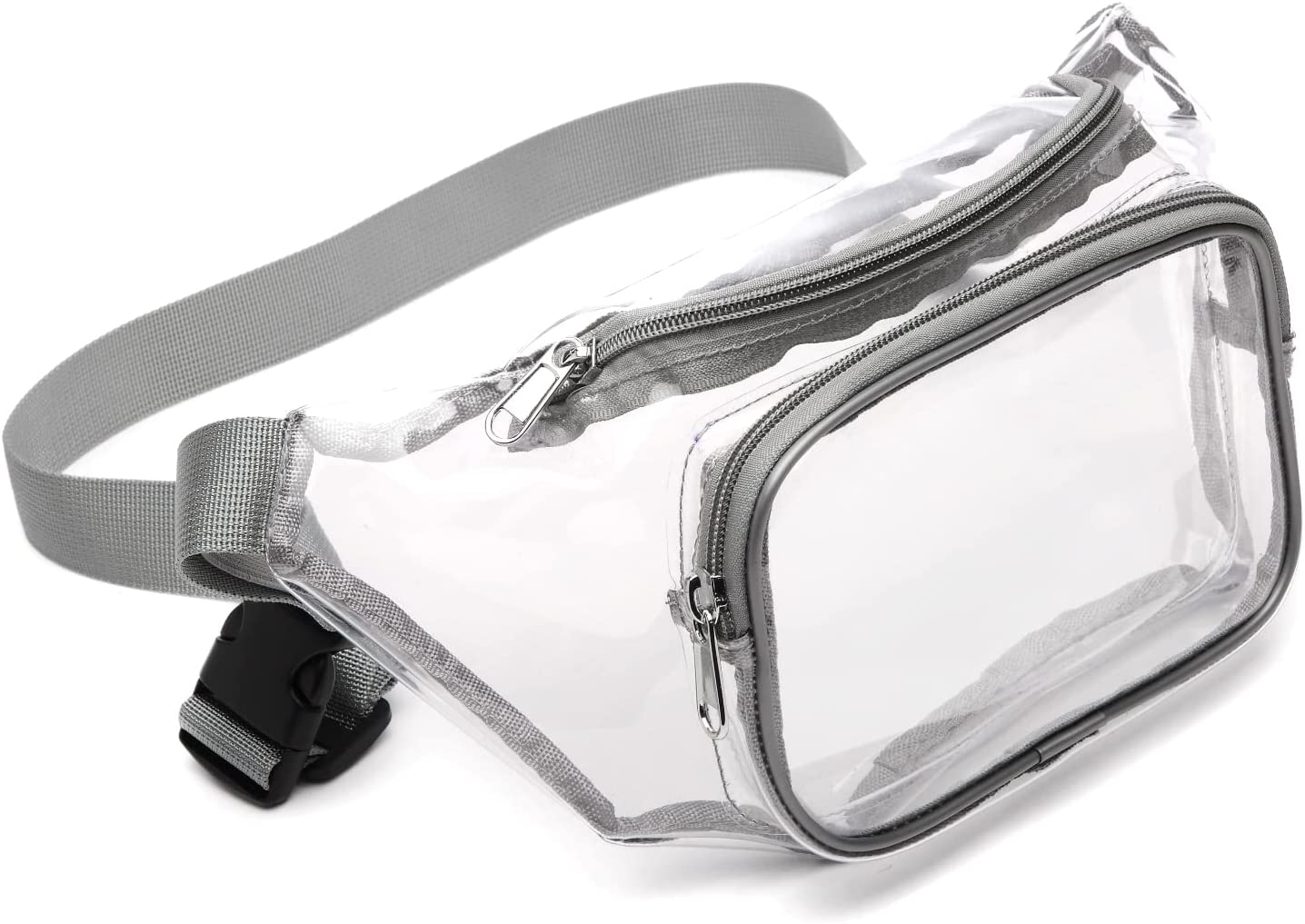 Realaiot Clear Fanny Pack Waterproof Waist Bag Tote Bag Stadium Approved Clear Purse Transparent Adjustable Belt Bag