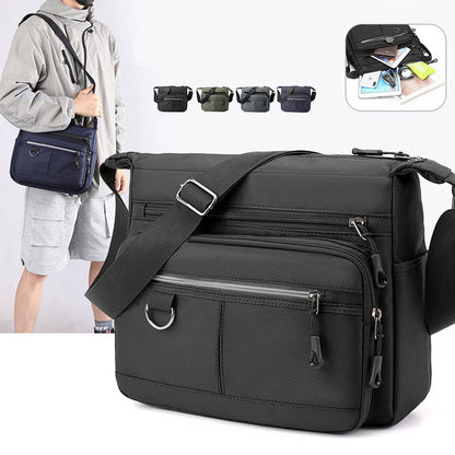 Cyflymder New Shoulder Men's Bag Waterproof Canvas Luxury Design Crossbody Handbag Large Capacity Messenger Bags for Men