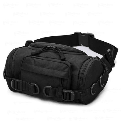 Cyflymder Military Waist Bag Tactical Fanny Pack Adjustable Strap Waterproof Sport Bag Mobile Phone Wallet Bags for Cycling Camping Hiking