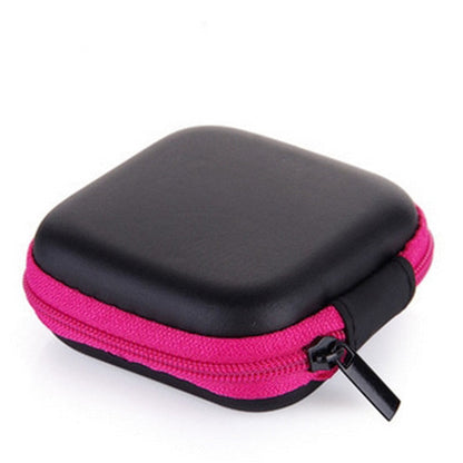 Realaiot EVA Mini Portable Earphone Bag Coin Purse Headphone USB Cable Case Storage Box Wallet Carrying Pouch Bag Earphone Accessories