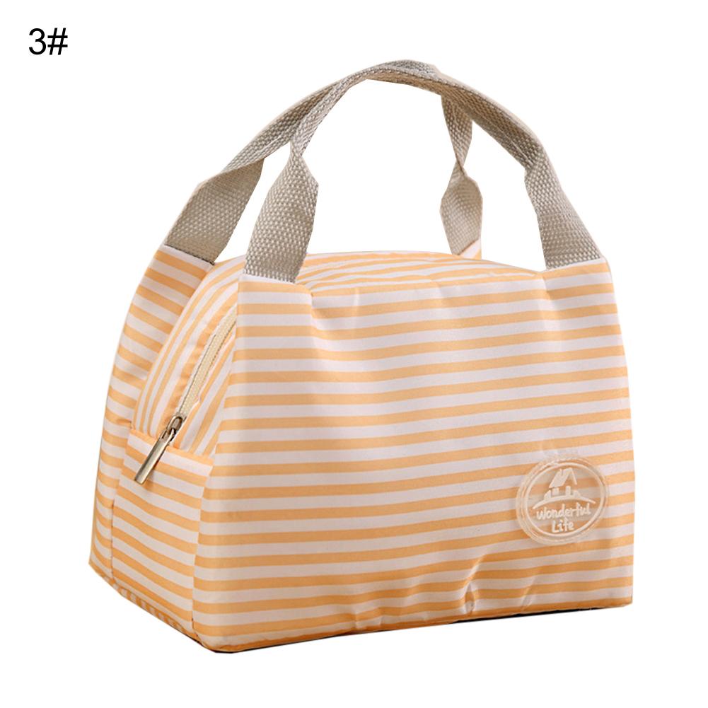 Cyflymder Picnic Travel Lunch Bag Thermal Insulated Lunch Box Bento Pouch Dinner Insulation Bag Student Cute Lunch Bag Handbag