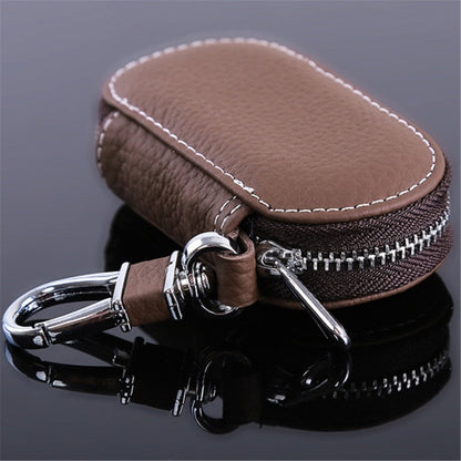 Cyflymder Leather Keychain Men Women Key Holder Organizer Pouch PU Case Split Car Key Wallet Housekeeper Key Case Mini Card Bag