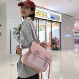 Realaiot Fashion Women Backpack Female Student Nylon School Bag Large Capacity Travel Rucksack Ladeis Wednesday Style Canvas Mochila