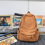 Cyflymder New Korean Large Capacity Canvas Backpacks Women Kawaii Students Preppy Bag for Teenage Girls Boy School Travel Backpack Bookbag