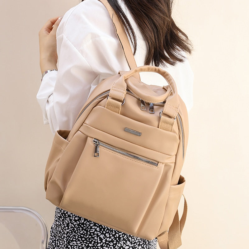 Cyflymder Leather Woman Backpacks New Female Fashion Portable Backpack Travel Casual Bag Mochilas Designer School Bags for Teenage Girls