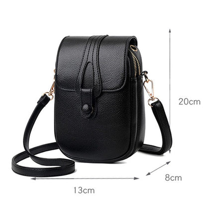 Realaiot Simple Design PU Leather Crossbody Shoulder Bags for Women Spring Retro Branded Handbags and Purses Ladies Mobile Phone sac