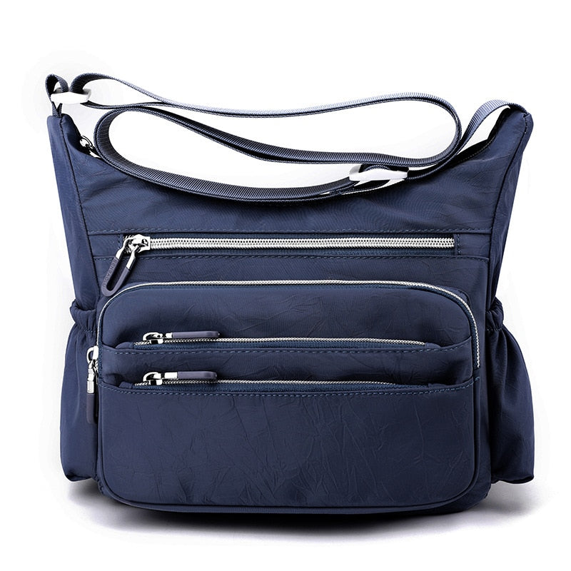 Cyflymder New Women Shoulder Bags Large Capacity Nylon Messenger Bags Simple Multi-Pockets Waterproof Crossbody Mommy Travel Handbags