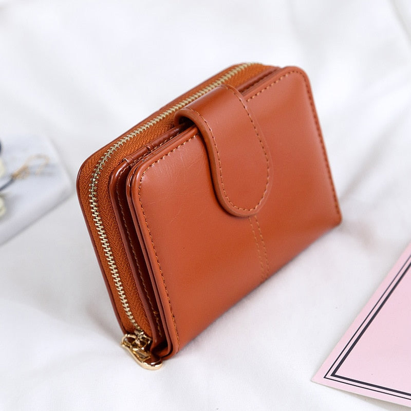 Realaiot Women Wallets Small Luxury Brand Leather Purse Women Ladies Card Bag For Women Clutch Women Female Purse Money Clip Wallet