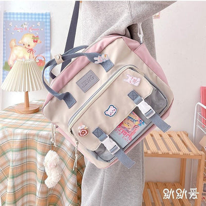 Realaiot ins Japanese itabag Women New Jelly Bag Student Backpack School Bags Tote Handbags Shoulder Bag Crossbody Bags Women JK bag