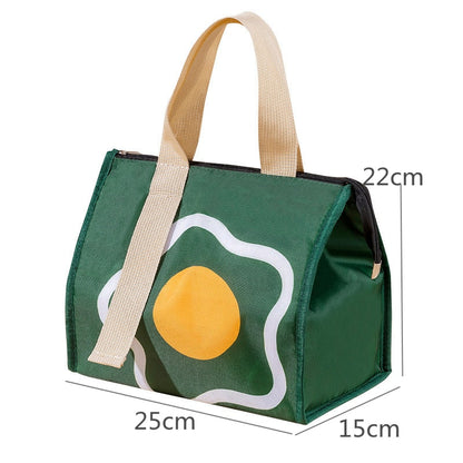 Realaiot High-Capacity Portable Insulated Lunch Bag Women Kid Picnic Work Travel Food Thermal Storage Container Bento Box Cooler Tote Bag