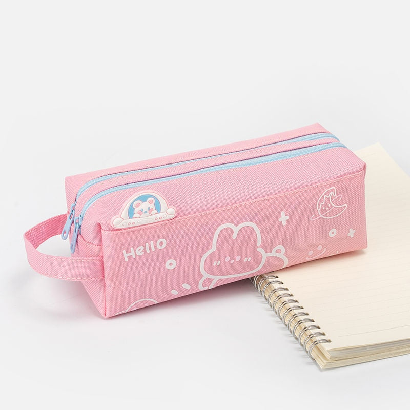 Cyflymder Pencil Case Kawaii Korean Stationery Pencil Pouch Large Capacity Pencil Bag Astuccio Estojo Escolar Trousse Scolaire Pencilcase