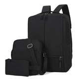 Realaiot 15 Inch Unisex Multifunction Large Capacity Men‘s Backpacks Waterproof Oxford Travel Backpack Student Laptop Mochila 3 PCS Set