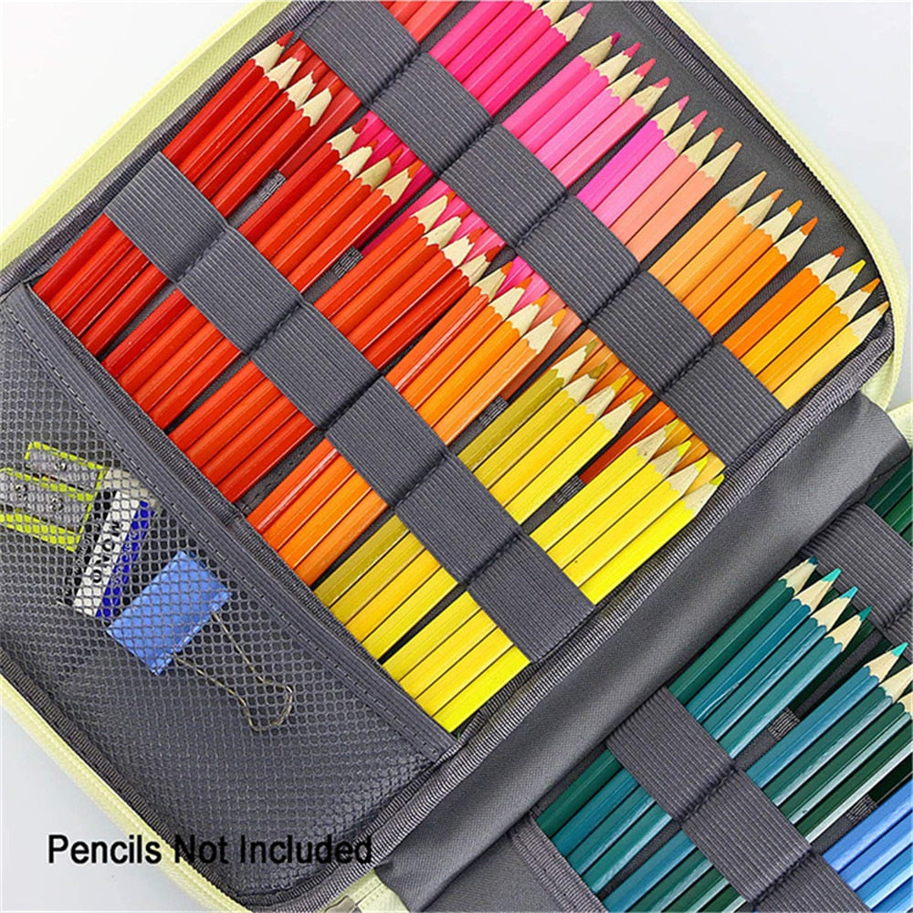 Realaiot 96/192 Slots Pencil Case School Pencilcase for Girls Boys Pen Bag Large Capacity Penal Stationery Penalty Cartridge Box Supplies