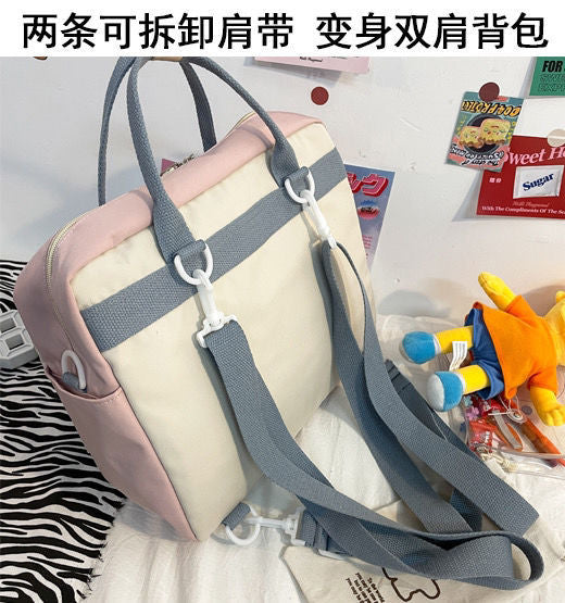 Realaiot ins Japanese itabag Women New Jelly Bag Student Backpack School Bags Tote Handbags Shoulder Bag Crossbody Bags Women JK bag