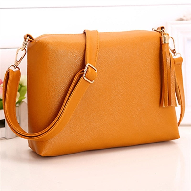 Realaiot Designer Women Crossbody Bag Soft Pu Leather Shoulder Bag Good Quality Messenger Bag Small Size Purse Ladies Handbags