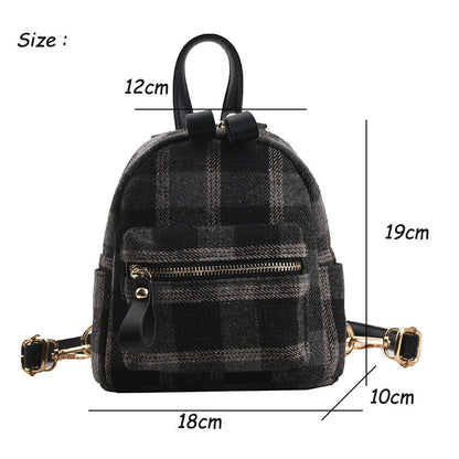 Cyflymder New Designer Fashion Women Backpack Mini Soft Nylon Multi-Function Small School Backpack Female Ladies Shoulder Bag Girls Purse