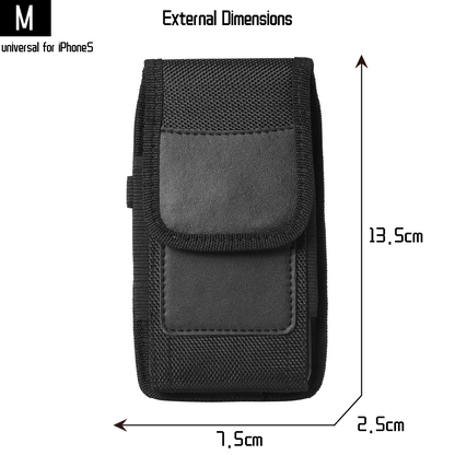 Cyflymder Mobile Phone Waist Bag Men Women Small Nylon Cell Phone Holster Storage Waist Fanny Pack Purse with Belt Loop Bum Bag 4 Size